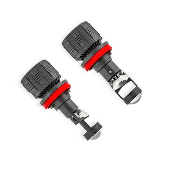 Автолампа H8, H9, H11, H16 12V-24V EUROTUN NL19 60W 10000L 6000K радиатор и вентилятор линза LED Мукачево