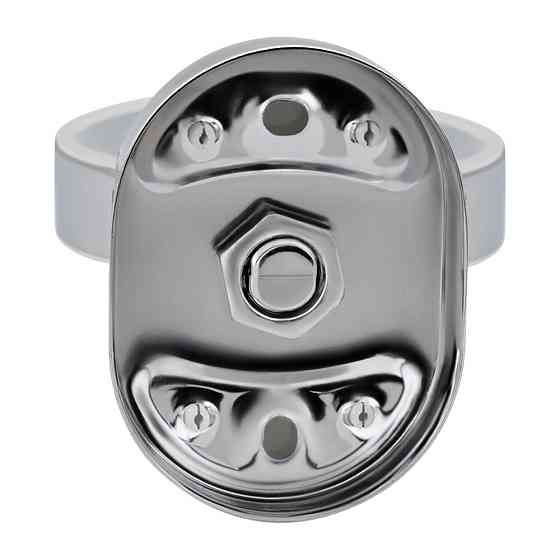 Мыльница с держателем Lidz Oreo 0201 настенная (матовое стекло) LDORE0201CRM22083 Chrome Киев