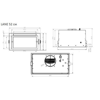 Витяжка кухонна Elica LANE BL MAT/A/52 Вінниця - фото 7