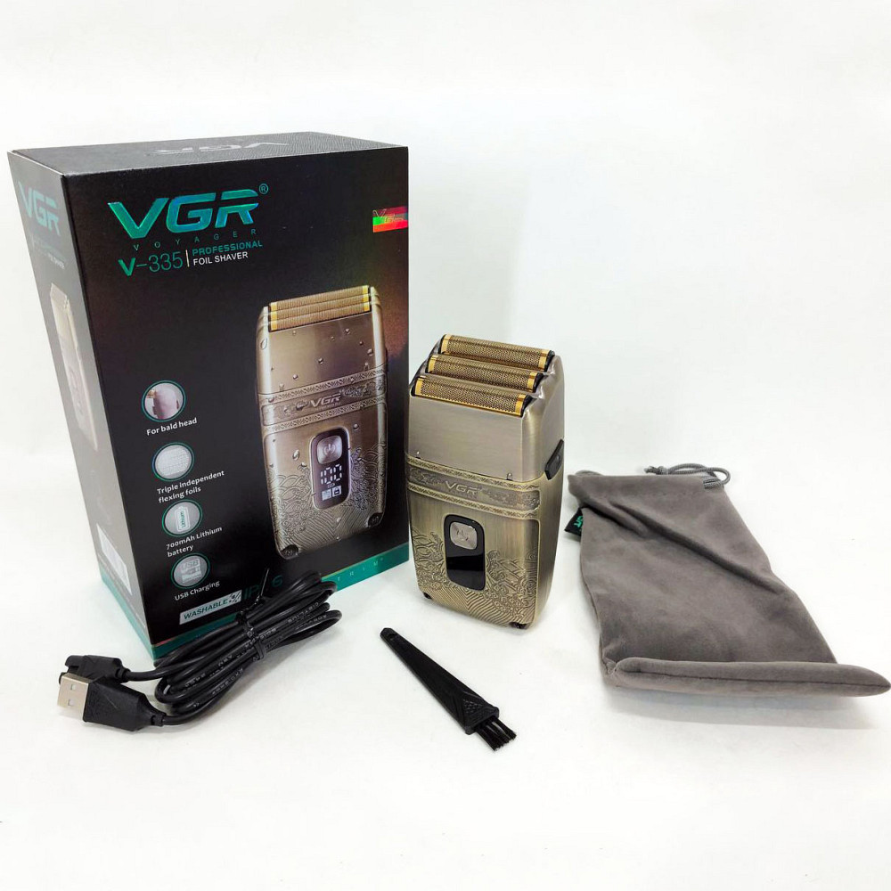 Електрична бритва джемей акумуляторна VGR, Професійна чоловіча електробритва, Бритви акумуляторні LZ-78 Львів - фото 4