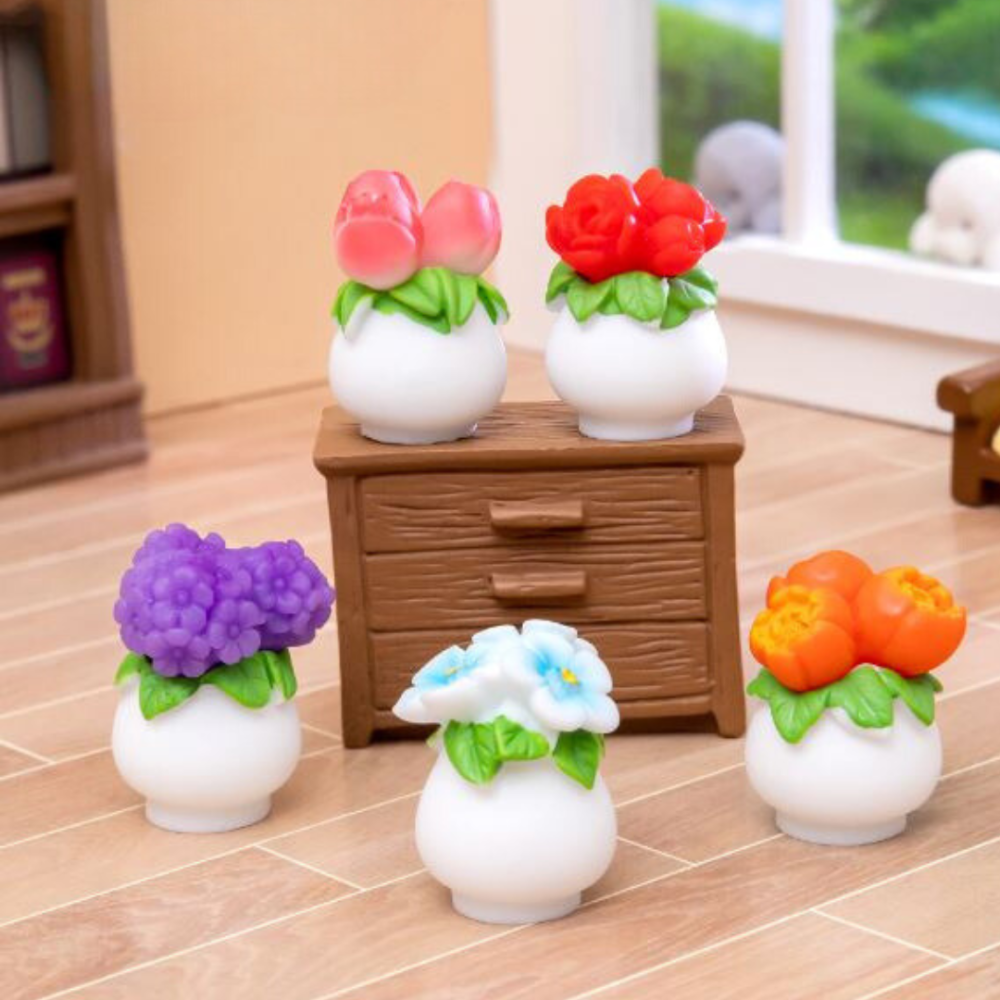 Мініатюрний вазон з квітами для мініатюр, макетів, флораріумів, поробок і творчості Червона півонія Одеса - фото 2