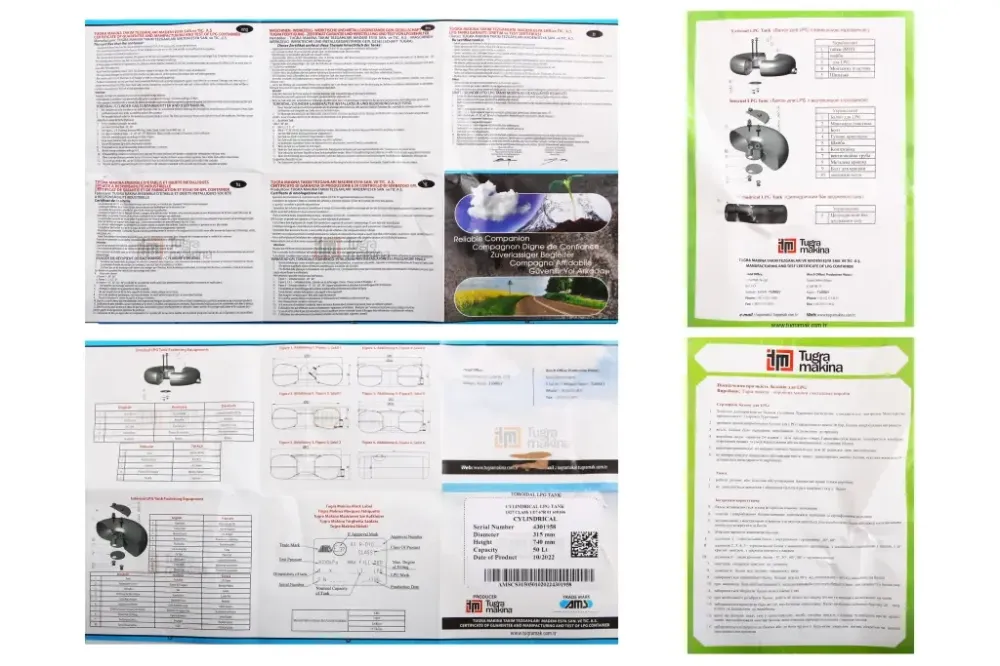 Баллон ГБО цилиндрический D315*L740мм 50л Tugra Makina Винница - изображение 5