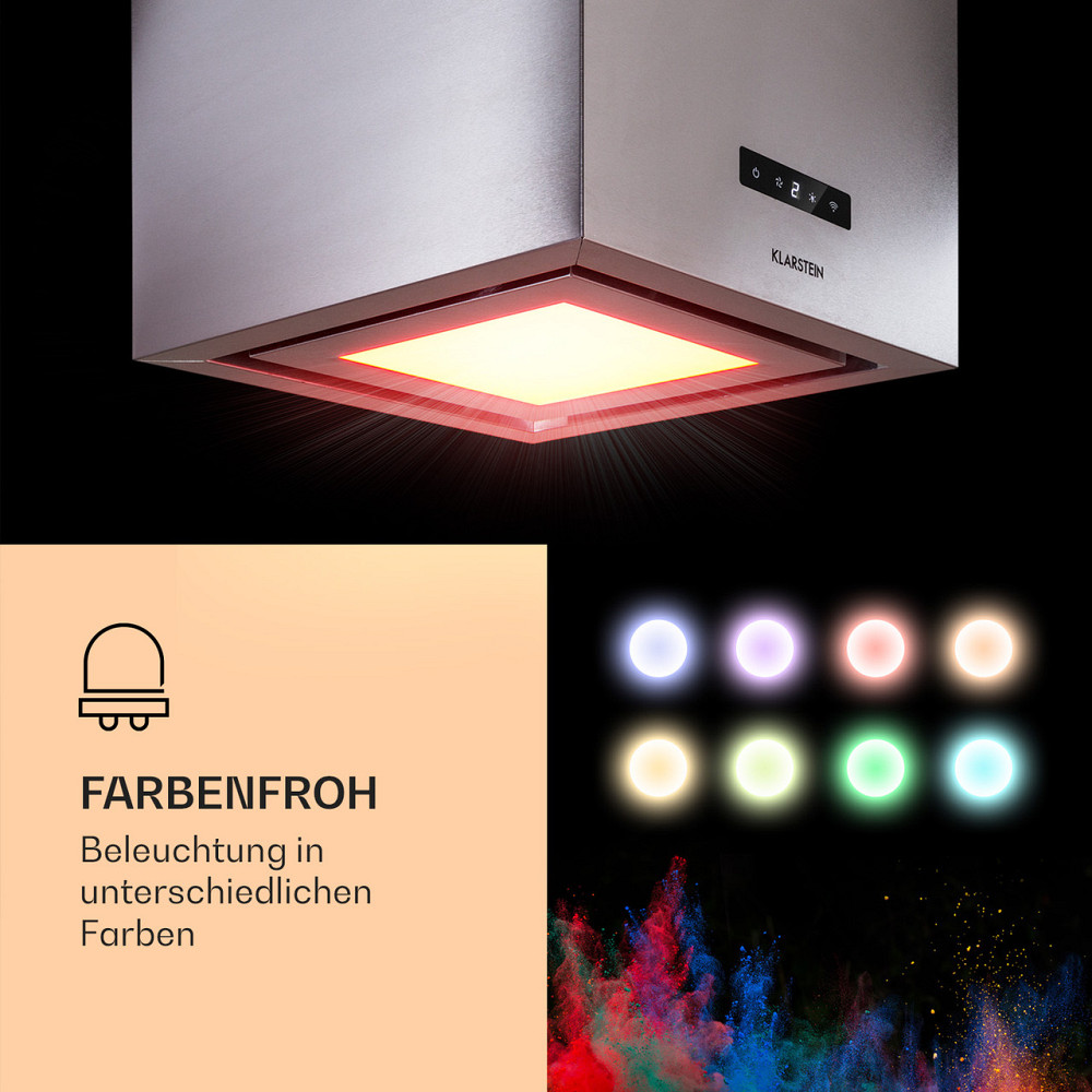 Люстра Smart Island hood 595м³/ч управление приложением LED панель серебристая (Германия, читать описание) Ровно - изображение 4