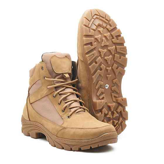 Зимові, справжні чоловічі тактичні черевики, берці, кольору кайот Харків