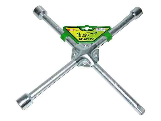 Ключ балонный &quot;крест&quot; 17х19х21х1/2&quot; усилен. клёпан. ALLOID Винница
