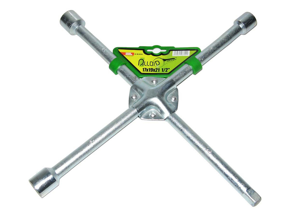 Ключ балонный &quot;крест&quot; 17х19х21х1/2&quot; усилен. клёпан. ALLOID Винница - изображение 1