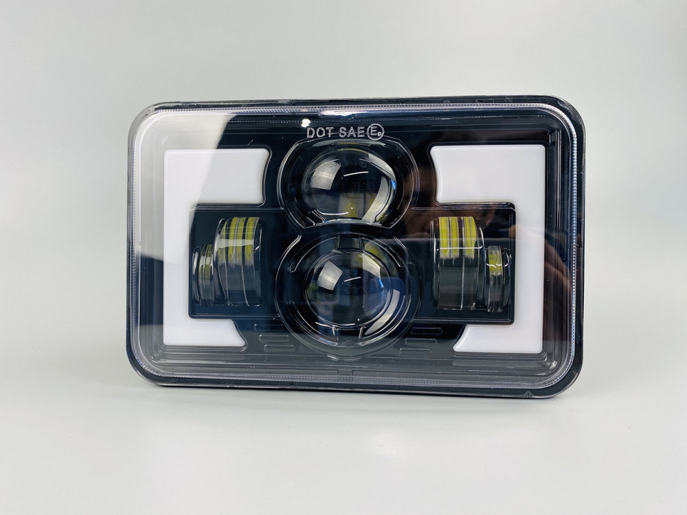 Фара LED прямокутна 95W ближній + дальній + повороти + габарит Мукачево - фото 3