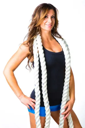 Канат тренувальний для кросфіту 15м Battle Rope WCG W-50х15 Канати Київ