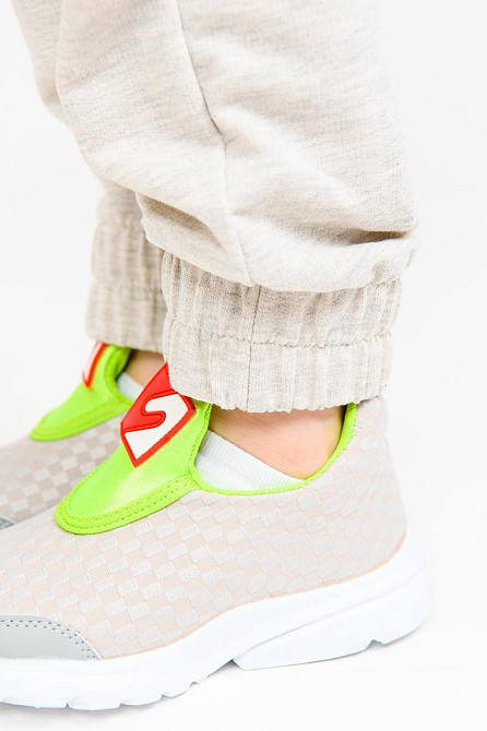 Брюки спортивные детские и подростковые, серый меланж Крохатушка одяг 122, Светло-серый Киев - изображение 5