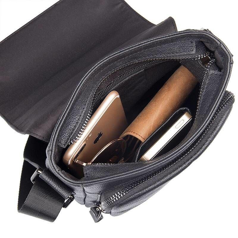 Сумка Vintage 14545 из натуральной кожи Черная Киев - изображение 1