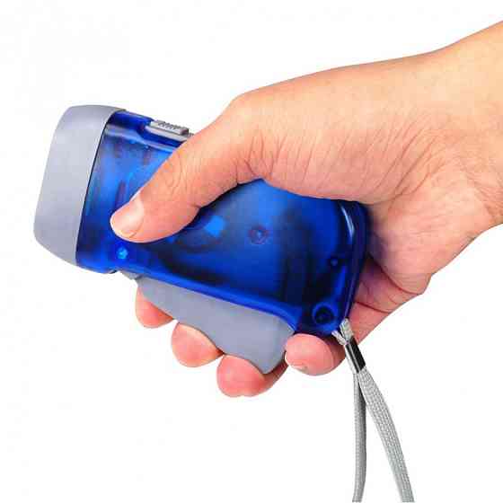 Фонарик ручной светодиодный с динамо машиной Watton WT-092 вечный динамо-фонарь Каменец-Подольский