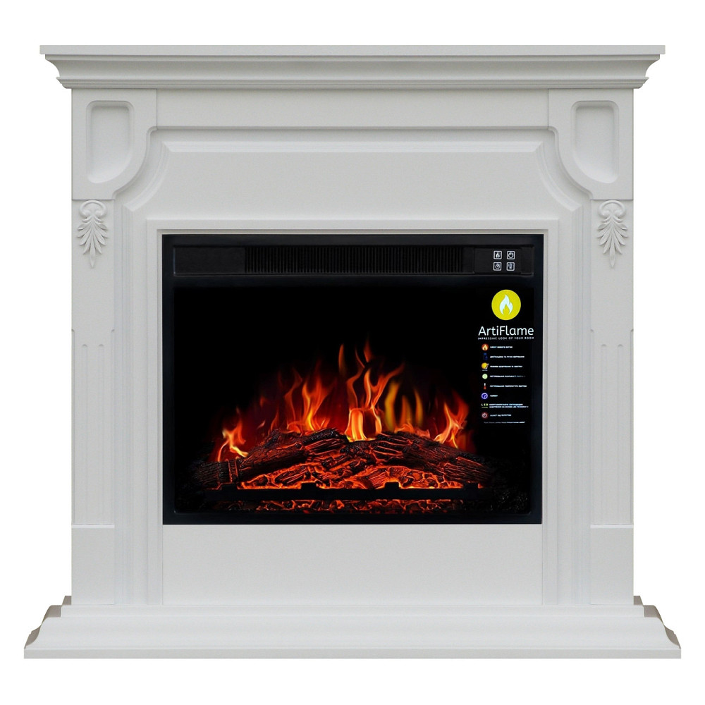 Камінокомплект кутовий ArtiFlame TORONTO AF23S БІЛИЙ Б'ЯНКО (зі звуком) Львів - фото 2