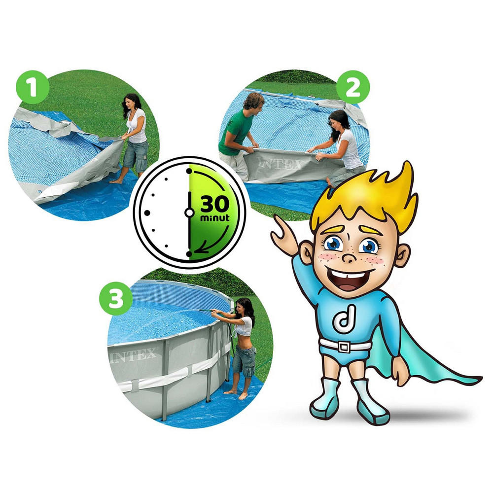 Басейн каркасний 3в1 INTEX 26702, 305 x 76 см Київ - фото 3
