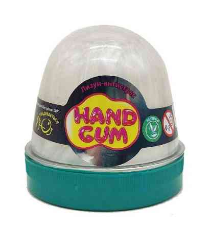 Лизун-антистрес ТМ Mr.Boo Hand gum Біле срібло 120 г., шт Київ