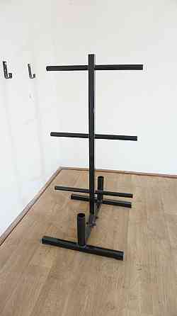 Стойка для блинов и грифов KZ-11 Стойки для гантелей, грифов и дисков разборная Киев