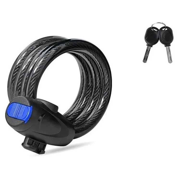 Замок тросовий протиугінний під ключ Feel Fit 1 метр Бровари - фото 2