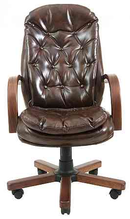 Офісне Крісло Керівника Richman Venice Madras Kashtan Wood М2 AnyFix Коричневий Київ