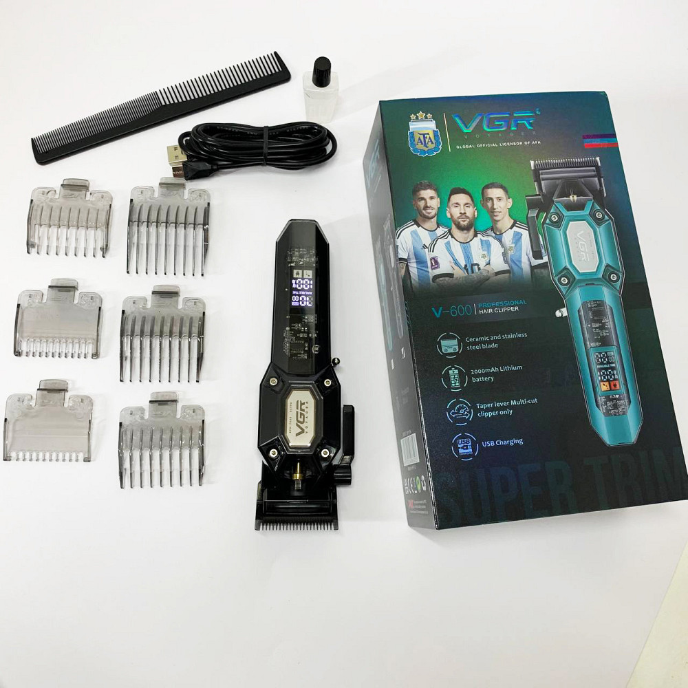 Професійна машинка для стрижки волосся VGR, Професійна машинка для стрижки волосся з насадками RJ-33 Івано-Франківськ - фото 1