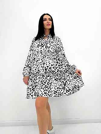 Легка жіноча сукня оверсайз "Lichi" оптом | Норма | Розпродаж моделі Білий, 42-44 Київ