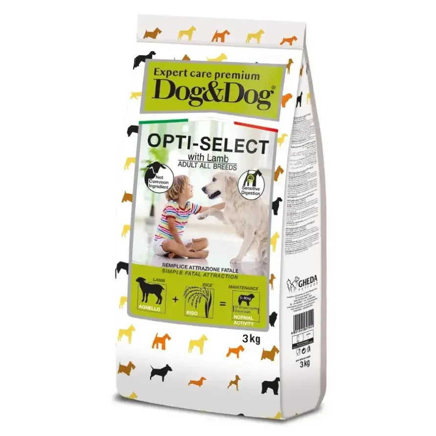 Сухий корм для собак Геда Gheda Dog&Dog Expert Care Premium Opti-Select корм для собак з ягням, 3 кг Вінниця - фото 1