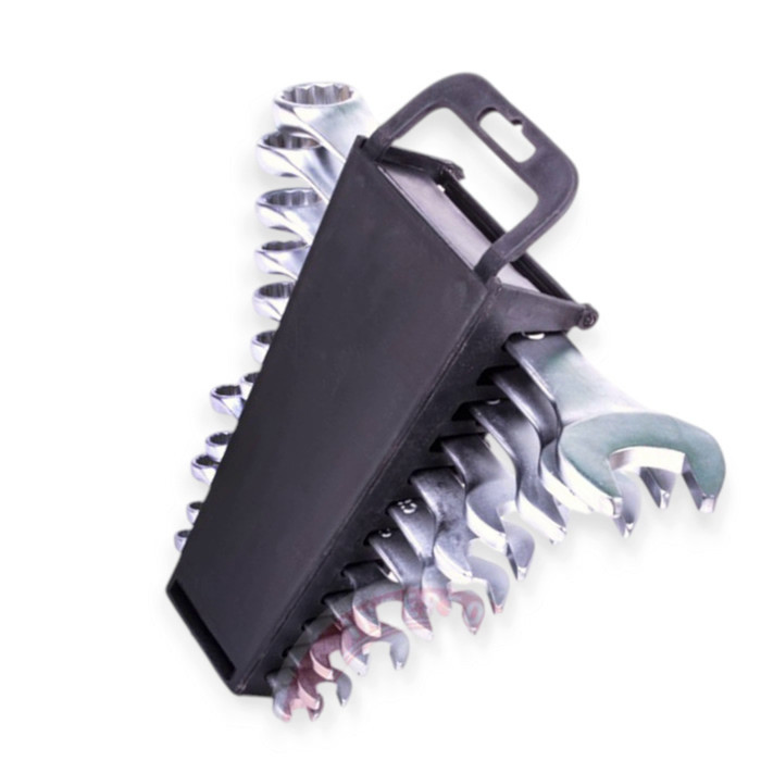 Набор ключей рожково-накидных 6-22 мм 12 шт (планшет) CrV Мукачево - изображение 2