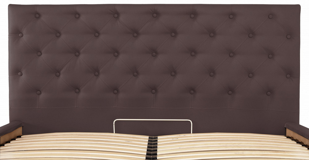 Кровать Двуспальная Coventry VIP 160 х 190 см Fly 2231 С дополнительной металлической цельносварной рамой Темно-коричневый Киев - изображение 10