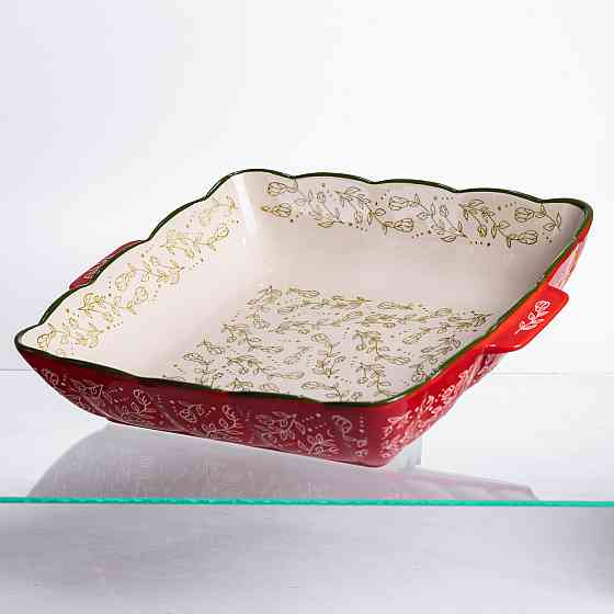 Yiwu Форма для запікання Vintage 34×30×7 (см) квадратна форма для випікання в духовці з ручками Коломия