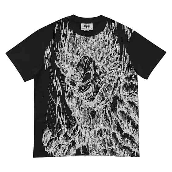 Футболка чоловіча з принтом аніме Аніме Драгон Балл З оверсайз (S/M/L) Черний Дніпро