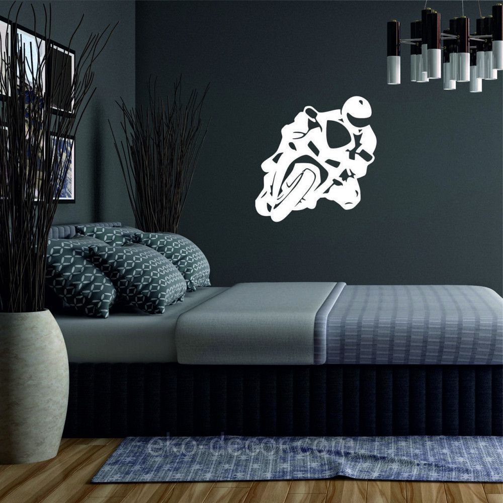 Декоративное настенное Панно «Мотоцыкл» Декор на стену 50*48 см, Белый Киев - изображение 3