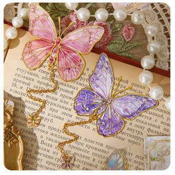 Закладка для книги металл Бабочка фиолетовая Киев - изображение 1