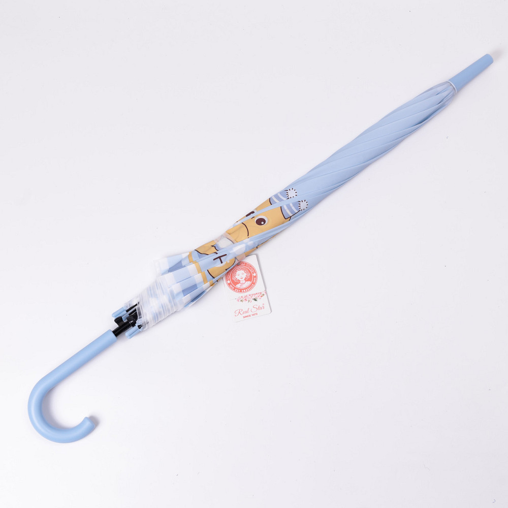 Класична дитяча парасолька-тростина напівавтомат з поліестеру міцна надійна 8 спиць діаметр 94 см Блакитний HP-23-11BL Коломыя - изображение 3