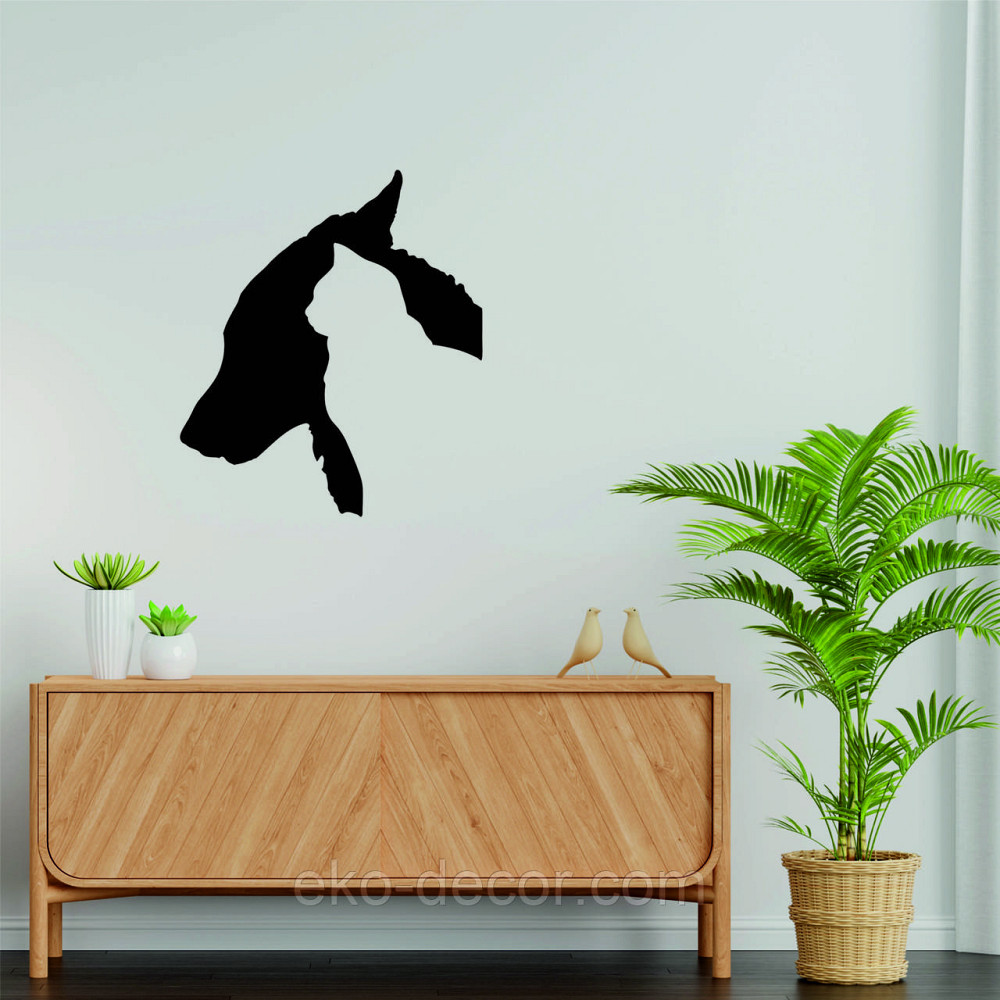 Декоративне настінне Панно «Кіт та Собака», Декор на стіну 90*78 см, Чорний Київ - фото 3