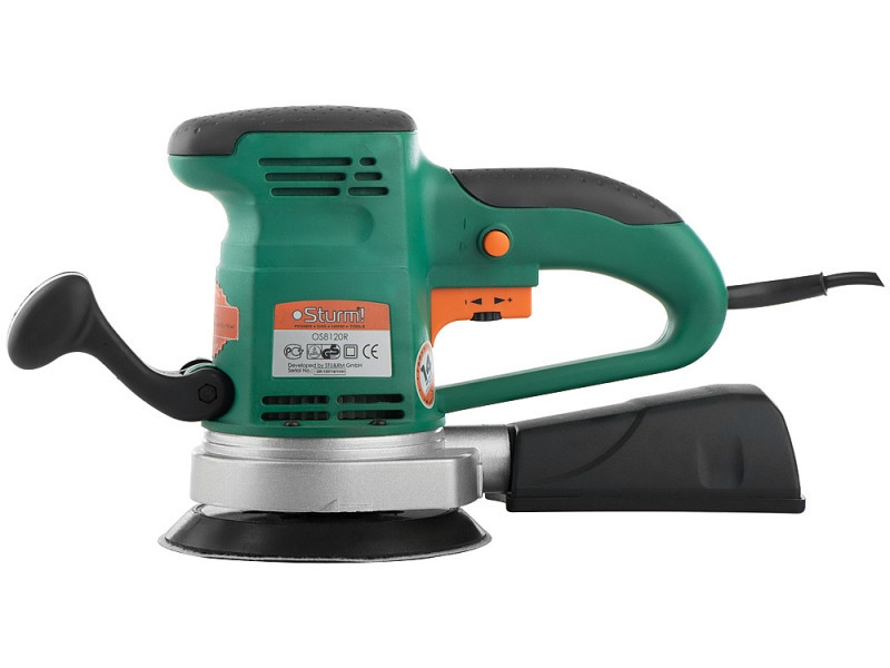 Шлифмашина вибрационная 125/150 мм Sturm 450 Вт OS8120R (читать описание) Ровно - изображение 8