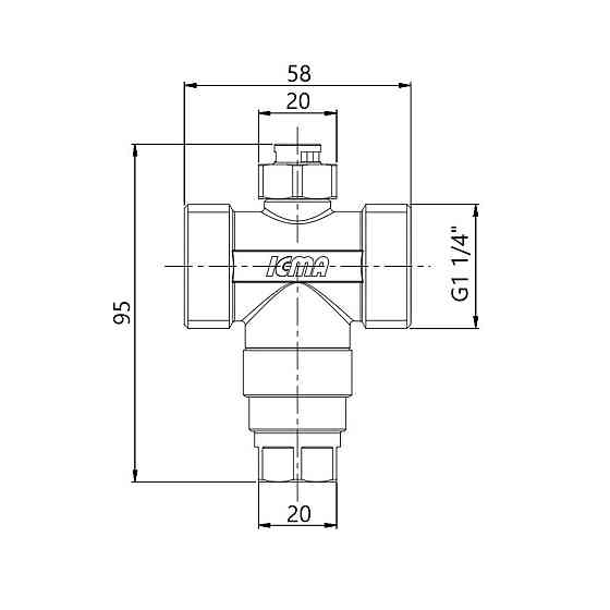 Клапан антифриз Icma №609 1 1/4