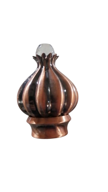 Наконечник для металевого карниза "Таджа с кристалом" (колір мідь, діаметр 19 мм) Бровари - фото 1