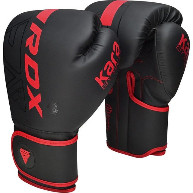 Боксерські рукавиці RDX F6 MATTE RED-6OZ (капа в комплекті) Кам'янське - фото 3