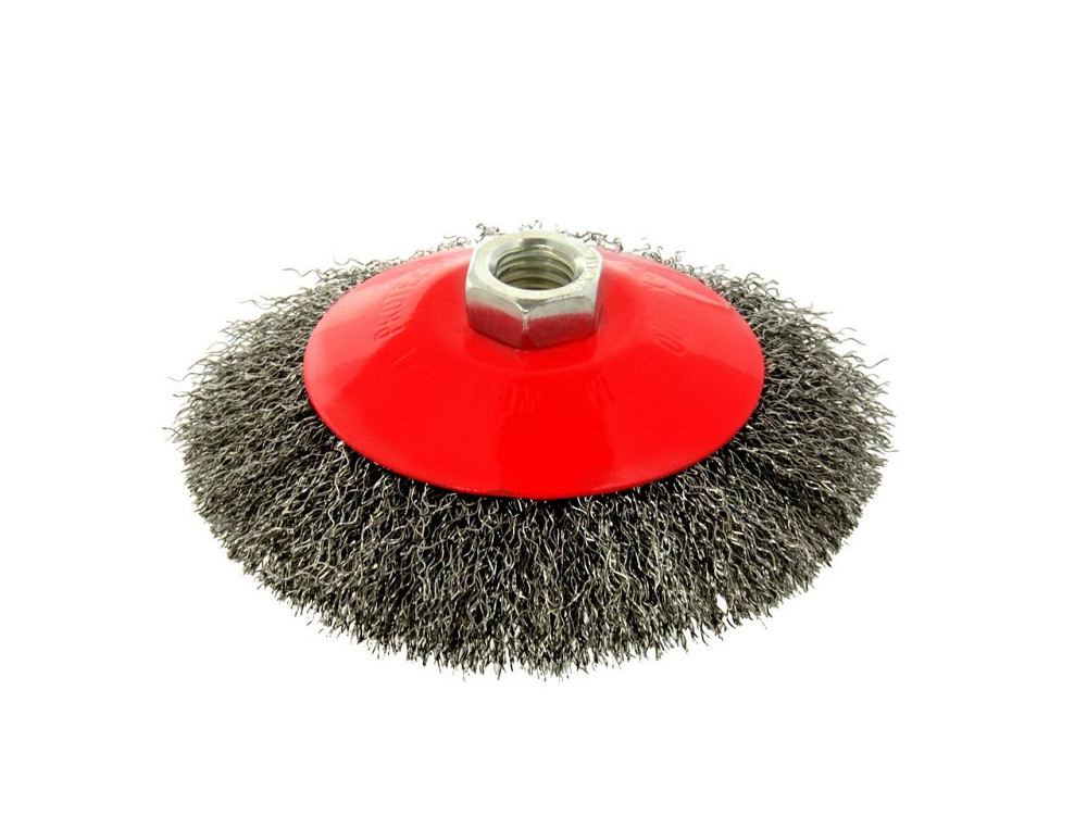 КШМ Щітка дротяна "GEKO" радіальна зі стальних дротиків 125мм Київ - фото 1