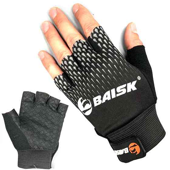 Велосипедні рукавички Baisk BSK-001 black-grey one size Бровари