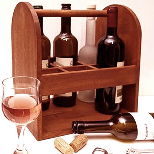 Настільна винна полиця "Шоні" шафран Миколаїв - фото 1