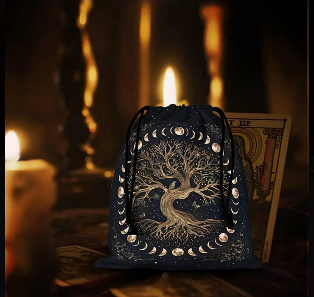 Бархатный мешочек «Дерево Жизни» для Таро, рун и кристаллов Киев - изображение 2