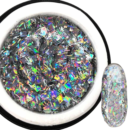 ГЛИТТЕРНЫЙ ГЕЛЬ SAGA PROFESSIONAL GALAXY GLITTER 05 ПРОЗРАЧНЫЙ С ГОЛОГРАФИЧЕСКИМИ ЧАСТЬМИ Киев - изображение 1