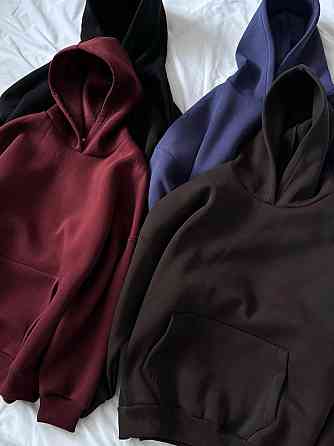 Жіноче базове оверсайз худі турецьке тринитка пін'є Марсала Одеса