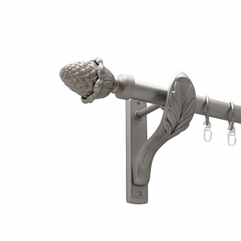 Карниз Orvit Цинара металевий однорядний ретро гладка труба кільце металеве Сатин 25 мм 140 см (00-00027517) Львов - изображение 1