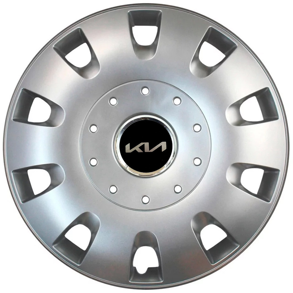 Автомобільні модельні ковпаки R16 Kia NEW 401 4шт, SJS, сріблясті Київ - фото 1