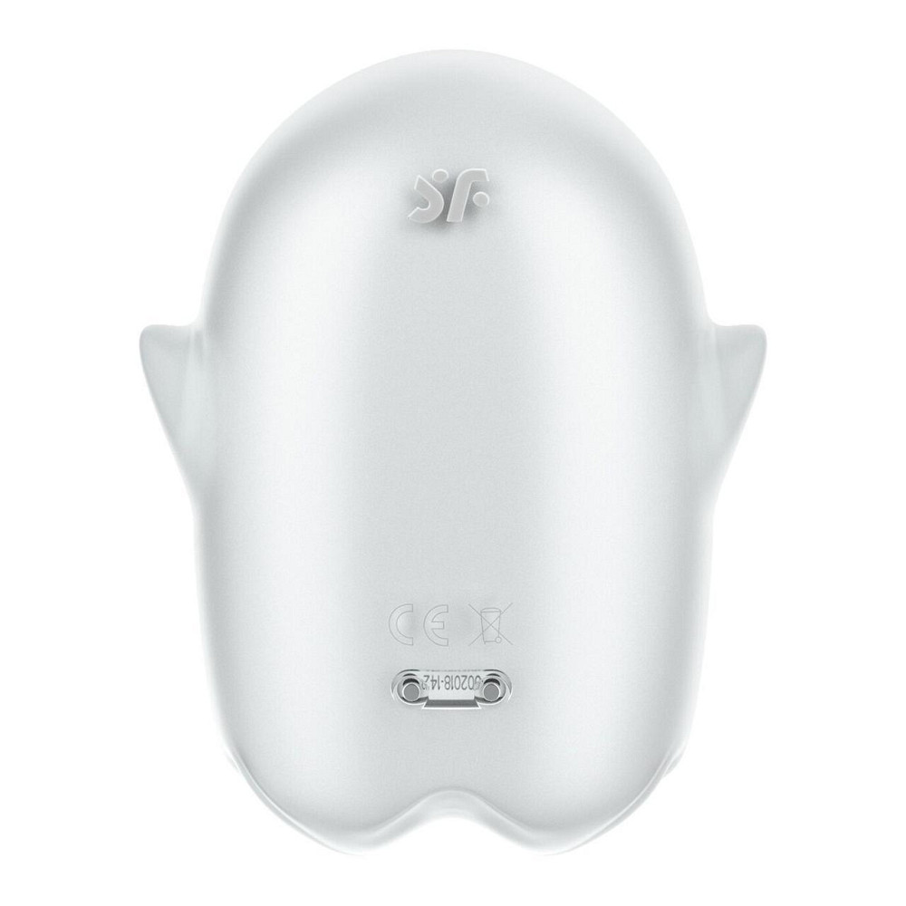 Вакуумний кліторальний стимулятор з вібрацією Satisfyer Glowing Ghost White, світиться в темряві Sex Aura Київ - фото 5