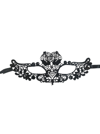 Маска маскарадная для лица унисекс праздничная one size черный Киев