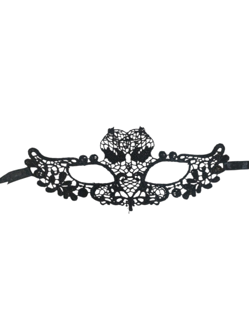 Маска маскарада для обличчя унісекс святкова one size чорний Київ - фото 1