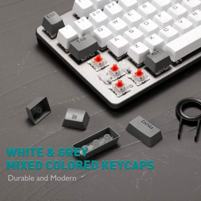 Клавіатура Aula F3287 Keycap KRGD Blue USB UA Grey/White (6948391240954) Вінниця - фото 4