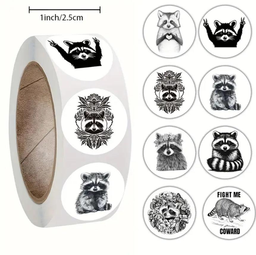 Набор виниловых черно-белых водонепроницаемых наклеек с энотами (8 узоров, 500 шт.) Киев - изображение 5