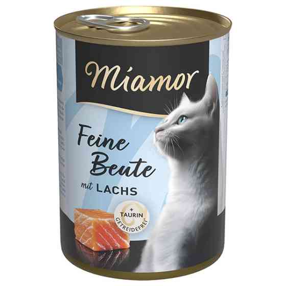 Miamor Feine Beute mit Lachs МІАМОР ФАЙНЕ БАЙТЕ ЛОСОСЬ беззерновий повнораціонний вологий корм для котів Київ